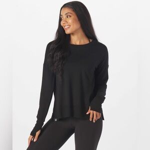 New - Glider Black Long Sleeve Top